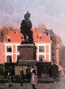 Walter Sickert The Statue of Duquesne, Dieppe painting